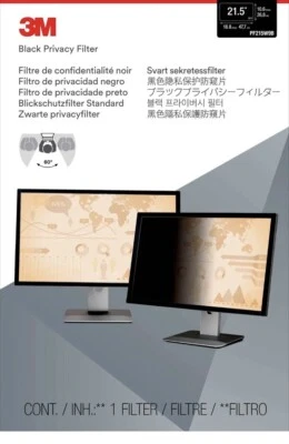 21.5” inch 3M PF215W9B display privacy filters Frameless display privacy filter - Image 1 of 4
