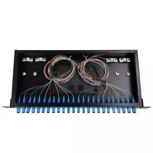 24 Ports Glasfaser Patch Panel SC Zopf Adapter ODF 1U Glasfaser Terminal Box - Bild 1 von 5
