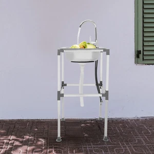 Freestanding Kitchen Sink Stainless Steel Kitchen Sink Rectangular Sink 132.28lbs - Picture 1 of 18