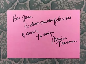 Monica Mesones - CINEMA MESSICANO - Criminal Connection - Il ponte - autografato 1985 - Foto 1 di 2