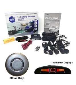 Sensori Parcheggio Dolphin Van 4 Sensori Display Posteriore Ausilio Inversione Grigio Tempesta - Foto 1 di 10