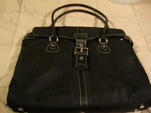 Targus Padded Laptop Organizer Tote Black Bag~ Shoulder Strap~ 16"Width 262 - Picture 1 of 8