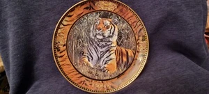 COLLECTORS PLATE FRANKLIN TREASURE OF THE TIGER no packaging 23cm Anthony Gibbs - Foto 1 di 3