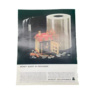 Bancone giocattolo Avisco Cellophane stampa vintage a colori anni 60 - Foto 1 di 3