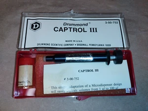Drummond Captrol III 3-00-752 Microdispenser - Fast Ship - Picture 1 of 7