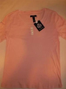 CHAPS DAMEN GRÖSSE MEDIUM ROSA NEU MIT ETIKETT LANGARM V-AUSSCHNITT PULLOVER SHIRT - Bild 1 von 1