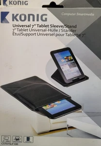 Konig 7" Universal Tablet Sleeve Stand Function Stylus Loop Case NEW FREE P&P - Picture 1 of 1
