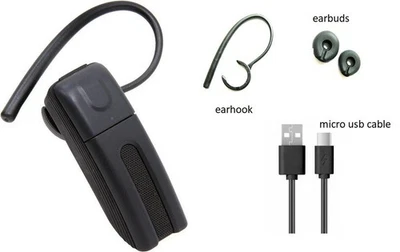 BlueAnt T2 Wireless Bluetooth headset HD Sound Calls Music - BLACK - Image 1 of 2