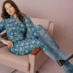 Mono acolchado floral Edwige SEZANE X SEA NUEVO CON ETIQUETAS estampado Dalhia talla 4 - Imagen 1 de 16