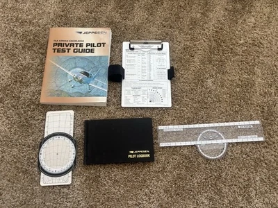 Jeppesen Kit E6B Flight Computer, Plotter, Logbook, Kneeboard, Test Guide (2019) - Image 1 of 4