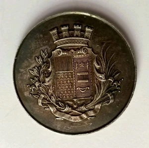 Ancienne Médaille En Argent Massif Signé H.DUBOIS : Ville De Roubaix. - Picture 1 of 10