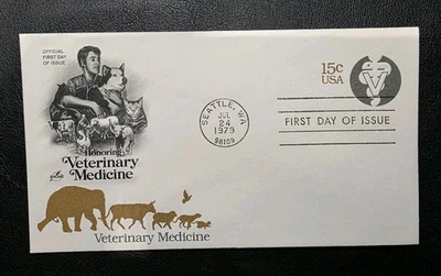 US FDC # U595 Honoring Veterinary Medicine 1979. - Image 1 of 4