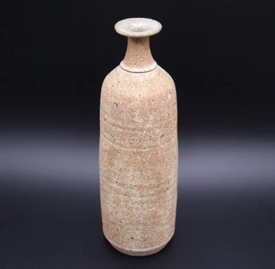 1982+ KAY JENSEN Australian Studio Pottery Tall Textured Vase with Narrow Neck - Image 1 of 4
