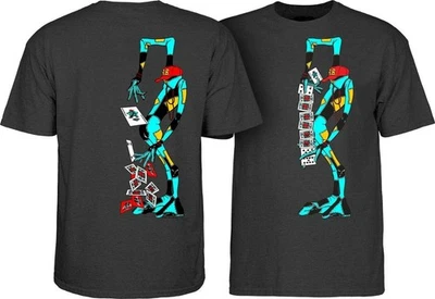 Powell Peralta Ray Barbee RAG DOLL Skateboard T Shirt CHARCOAL HEATHER - Image 1 of 3