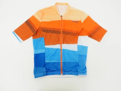 ¡NUEVO SIN ETIQUETAS! Camiseta deportiva de ciclismo Sugoi Essence de manga corta para hombre talla mediana naranja/azul Foto 1 de 4