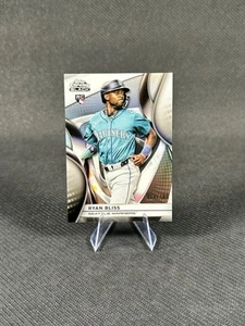 2025 Topps Chrome Black Ryan Bliss rifrattore / 199 RC Rookie #33 Mariners - Foto 1 di 2