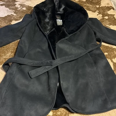 G.I.L.I. got it love it Faux Fur Coat Stylish Coat Faux Fur sz 12 New! - Image 1 of 4