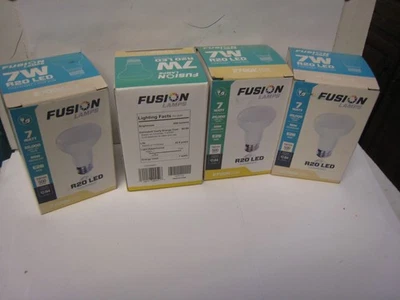 4 yes 4 Fusion R20 LED Bulb, CRI 90+7W (50W Equivalent 500 Lumens, 2700K - Image 1 of 4
