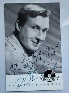 Peter Alexander   - Film  - original Autogramm - Größe 14 x 9 cm - Picture 1 of 1