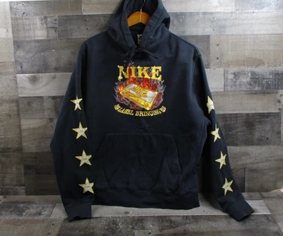 耐克连帽衫男式大号黑色图形星星标签带来热 FB9052-010 — 第 1/4 张图片