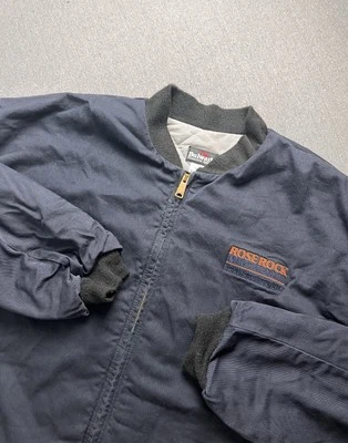 Bulwark FR Jacket Mens 3XL Blue Full Zip Bomber Flame Resistant Work Wear - Image 1 of 4