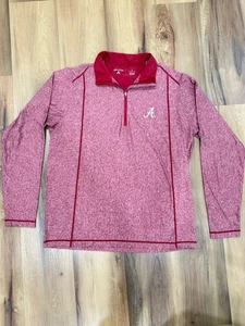 Pullover Para Hombres Carmesí Antigua 1/4 Cremallera Alabama Carmesí Marea Para Hombres L - Imagen 1 de 5