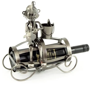 FLASCHENHALTER Fischer XL FLASCHENSTÄNDER Geschenk für Angler - Bild 1 von 1