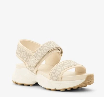 MICHAEL KORS OUTLET KATRINA Hybrid Slide Sandals 49S4KAFS3D2605 Light Cream - Image 1 of 4