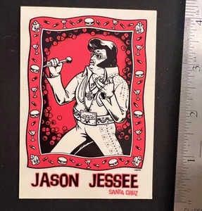 Pegatina Santa Cruz Skateboards Jason Jessee Fat Elvis. Mediados de los 90 como nuevo - Imagen 1 de 1