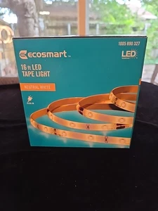 Ecosmart 16 ft. Indoor Neutral White LED Tape Light Plug In 1005 890 327 - Picture 1 of 4