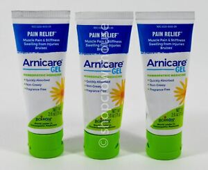 3 Boiron ARNICARE homeopathic Arnica GEL 2.6oz muscle pain Relief UNbxd 08/2024+