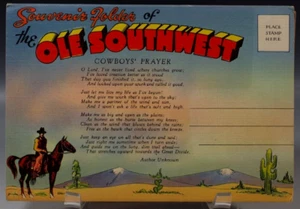 THE OLE SOUTHWEST SOUVENIR FOLDER POSTCARD WITH 18 PHOTO 1940's 1-248 - Picture 1 of 10