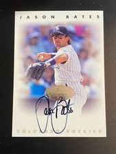 ⚾ 1996 Leaf Signature Series Baseball Silver Autograph #NNO Jason BATES ⚾