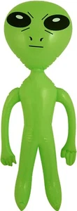 64cm INFLATABLE ALIEN Blow Up Reusable Animals Party Decoration Toy Gift UFO - Picture 1 of 5