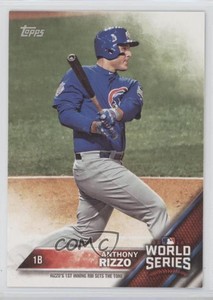 2016 World Series Champions Box Set Anthony Rizzo (Playing Field Background)