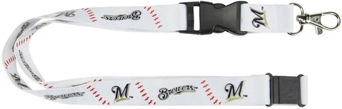 Milwaukee Brewers Baseball Stitches Lanyard Cover
