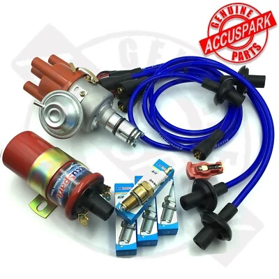 Bobina de distribución electrónica VW Beetle, enchufes largos, cables azules, 2,0 L SOLO - Imagen 1 de 4