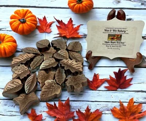 Wax Melts/Strong Scented Soy Wax/"Apple Maple Bourbon". Leaf Shaped. 6 oz. - Picture 1 of 8