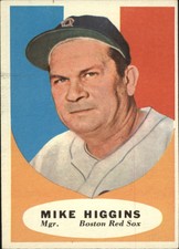 1961 Topps Baseball Card #221 Mike Higgins MG - EX