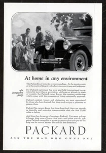 1924 PACKARD Vintage Antique Original Print AD | Tennis court art distinguished - Picture 1 of 1