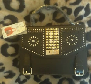 LANY Black Handbag Large Purse  (Vegan approved :-)NWT - Picture 1 of 6