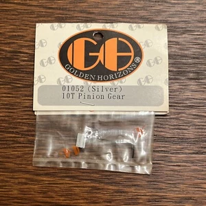 GOLDEN HORIZONS 01056 10T Pinion Gear, Silver Mini-T, MLST, MRAM - Picture 1 of 2