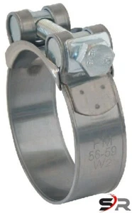 Collare a bullone Fascette a morsetto banda e ponte inox Aisi 430 vite zincata - Foto 1 di 1