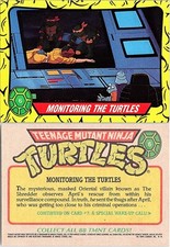 1989 Topps Teenage Mutant Ninja Turtles 6 Monitoring The Turtles
