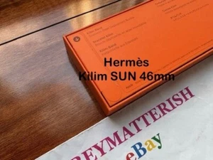 SCELLÉE ~ HERMÈS ~ 46 mm SOLEIL kilim boucle de déploiement tour unique Apple Watch Hermès - Photo 1 sur 7