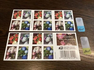 Scott#5237-40 Flowers from the Garden- Booklet of 20 Stamps-2017-MNH-US - Picture 1 of 1