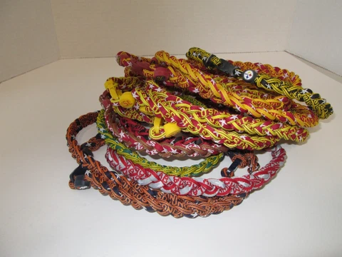 Triple Braided Titanium Necklace NFL Teams NEW FREE SHIPPING Cover