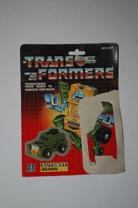 Brawn Cardback ONLY-Transformers G1 Vintage Hasbro - Picture 1 of 3