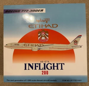 Inflight 1:200 Boeing 777-300ER Etihad Retro Scheme Reg A6-ETA IF777EY1021 - Picture 1 of 3