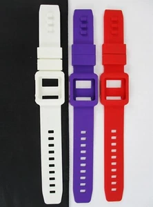 Weiß + Lila + Rot Silikon Uhrenband Armband Skin Cover Apple iPod Nano 6. - Bild 1 von 3